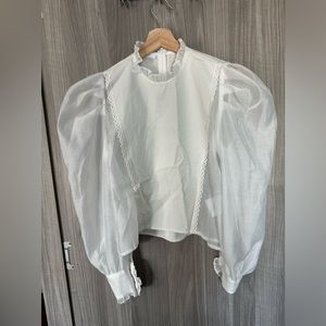 Puffy Sleeve Top/Blouse